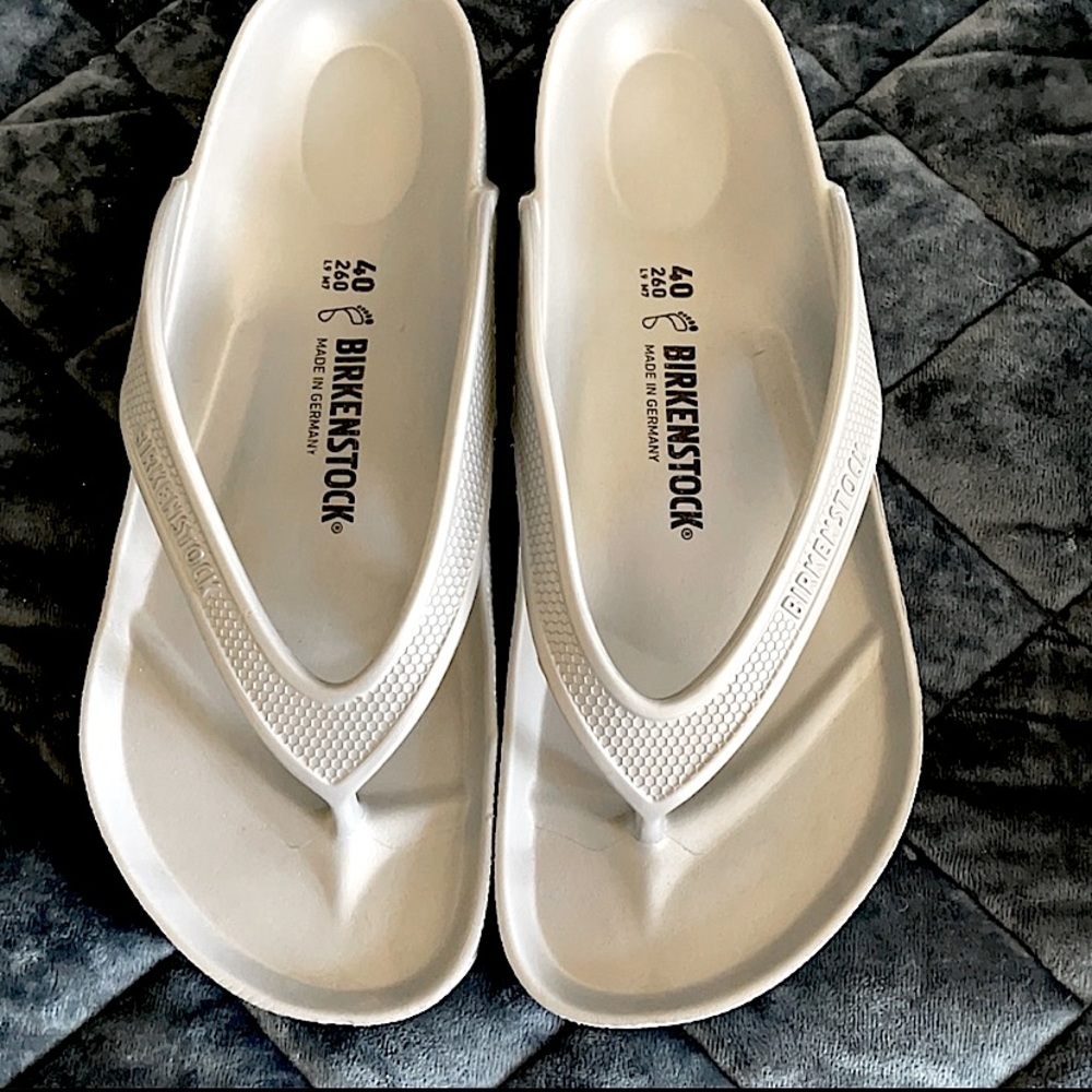 Birkenstock Silver Honolulu Eva Flip Flops 40